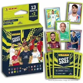 Panini - Stickers Foot Ligue 1 2021-22 blister de 13 pochettes + 2 offertes