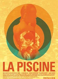 La piscine - La piscine 1969 Alain Delon Romy Schneider film poster réimpression 24x34 pouces