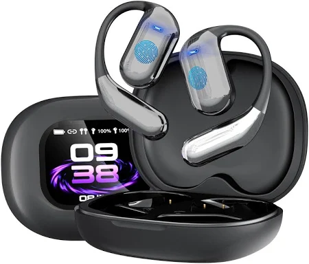 WingFly AI traduisant Les écouteurs, ecouteur traducteur instantané écran Tactile LCD, Écouteur Traducteur avec 144 Langues, Oreillette Traduction