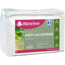 BLANREVE couette chaude percale - anti-acariens - 350g/m² - 240x260cm