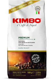 Kimbo Premium, 1kg, grains de café