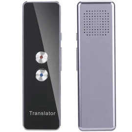 Traducteur multilingue intelligent de Discours en Temps réel d'interprète de poche de Bluetooth de 2.4G Violet et Noir GU