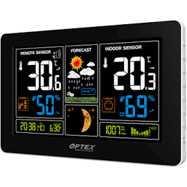 Optex Station Meteo couleur avec Chargeur USB (990043)