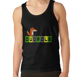 Funny Quordle Fox Word Game Cartoon Tank Top | Redbubble Wordle