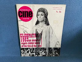 Vintage, Cleopatra - "Amateur Cine World Magazine", September 5, 1963, UK Film Book, Merchandise Memoribilia