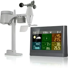 Bresser 5-in-1 Comfort Weather Center with Colour Display (Grey)