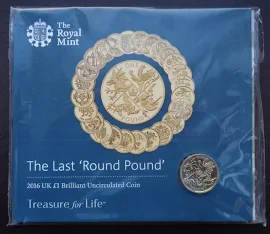 2016 Royal Mint £1 Coin Pack Last Round Pound