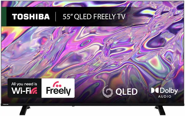 Toshiba 43 Inch 43qv1563db 4K Ultra HD HDR QLED Freely TV