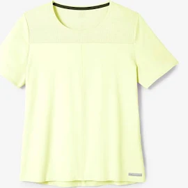 Kalenji Women's Breathable Running T-Shirt Dry+ Breath - Neon Yellow