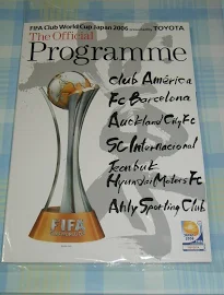 2006 Fifa Club World Cup Program Incl. Barcelona, Sc Internacional