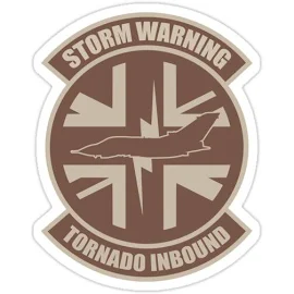 Storm Warning Tornado Inbound warning Sticker