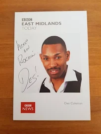 Des Coleman - Eastenders - Bbc News - Hand Signed Autograph