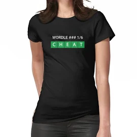 Wordle in 1 Wordle Women's Fitted T-Shirt