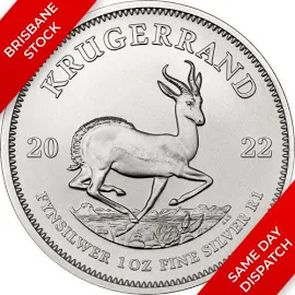 2022 South Africa Krugerrand 1oz .9999 Silver Bullion Coin