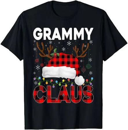 Grammy Claus Christmas Lights Matching Pajama