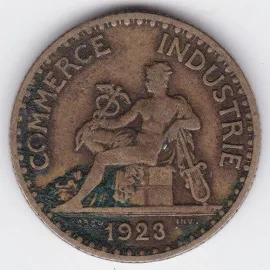 1923 French Coin Bon Pour One 1 Franc Chambres De Commerce De France
