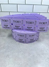 50 light purple tickets