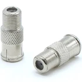 Coaxial Cable Push On Connectors - 25 Pack - For Tight Corners and Har