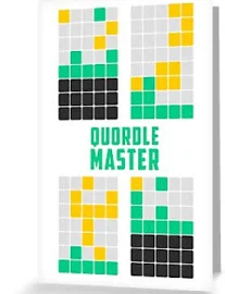 Quordle Master Four Grid Design Greeting Card & Postcard | Redbubble Wordle