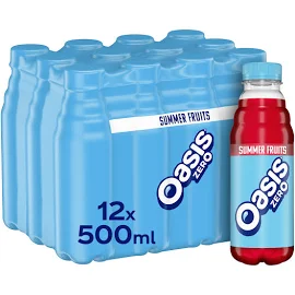 Oasis Summer Fruits Zero 12 x 500ml