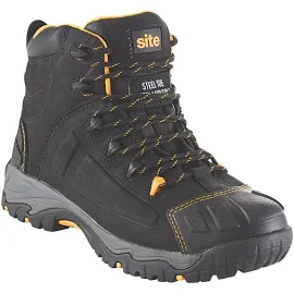 Site Fortress Safety Boots Black Size 9