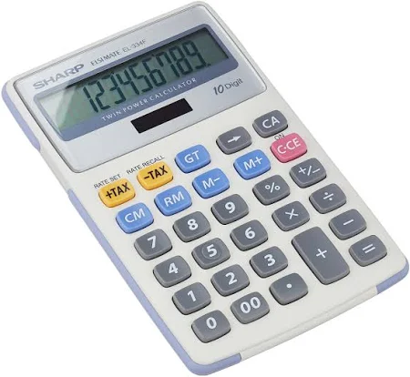 Sharp EL334FB Semi Desktop Calculator