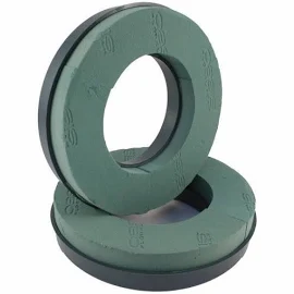 Floristrywarehouse 2 x Oasis Foam Plastic Base Wreath Rings 10 Inch 25cm