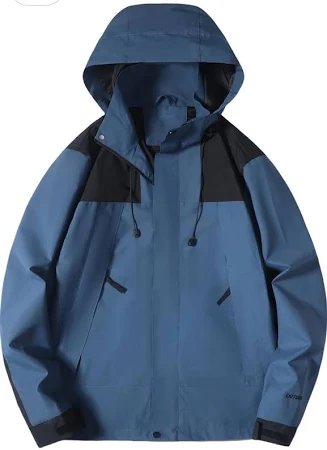 Men's Outdoor Sports Waterproof Hooded Rain Jacket Windproof Jacket