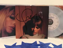 Taylor Swift Midnights Signed Cd With Rare Double Heart Moonstone Blue