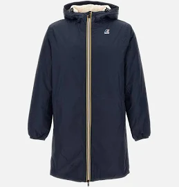 K-Way Le Vrai 3.0 Eiffel Orsetto Mid-length Parka With Hood And Zip Fastening