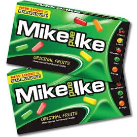 Mike and Ike Mini Box Original Fruits (22g) (2 Pack)