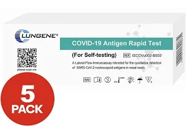 CLUNGENE 5x Covid-19 Rapid Antigen Test Kit for Self Testing (Nasal Swab)