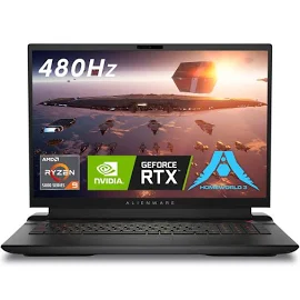 Alienware M18 AMD Gaming Laptop - 18-Inch FHD+ 480Hz 3ms Display, AMD Ryzen 9-7845HX, 32GB DDR5 RAM, 1TB SSD, NVIDIA GeForce RTX 4080 GDDR6, 1-Year