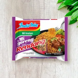 Indomie Rendang Fried Instant Noodles, 91gram (Pack of 10)