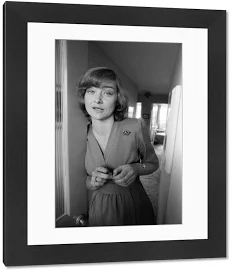 14 Inch Framed Print. BBC News reporter Kate Adie at home near Kew, - Memory Lane Prints