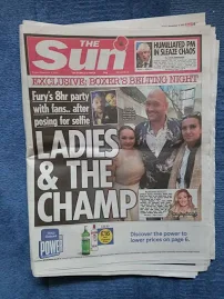 Sun Newspaper- Tyson Fury Cover Boxer Parties With Female Fans - 5