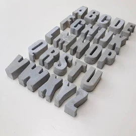 Moxon Individual Concrete Letters x