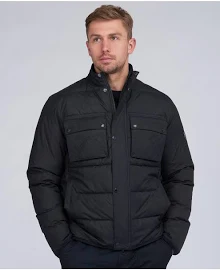 Barbour International Transmission Throttle Baffle Quilted Jacket - Black