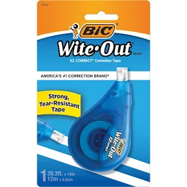 BIC Wite-Out EZ Correct Correction Tape, 1/6" x 472"