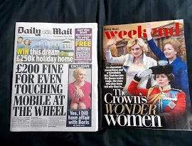 The Daily Mail Uk Newspaper 17/10/20 October 17th 2020 Mobile Ban For