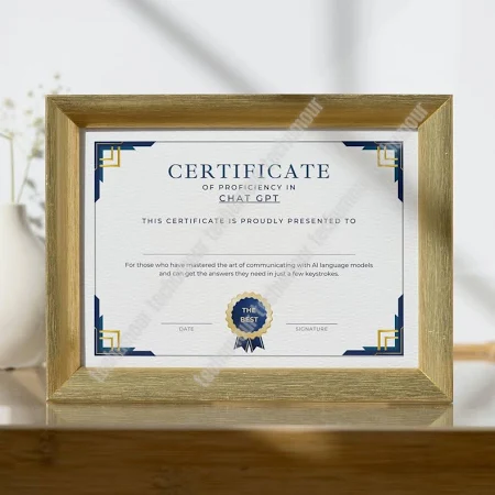 Funny Chat GPT Expert Certificate for Coworker Gift for IT Support, Funny Gift for Software Developer Printable Gift, Perfect Gift for IT