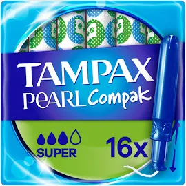 Tampax Pearl Compak Super Tampons 16