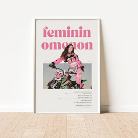 Chappell Roan Poster, Femininomenon Print, Music Wall Art, Pink Pony Club Print, Minimal Wall Art, Portrait Poster, Digital Art Print