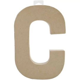 Darice Paper Mache Letter C 8 x 5.5 Inches