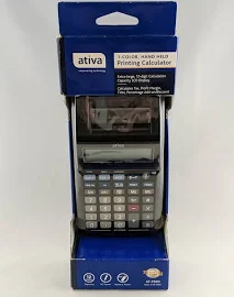 Ativa At-p500 1-color Handheld Printing Calculator, Open Box