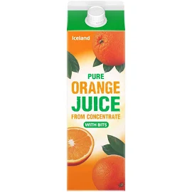 Iceland Pure Orange Juice from Concentrate With Bits 1Litre