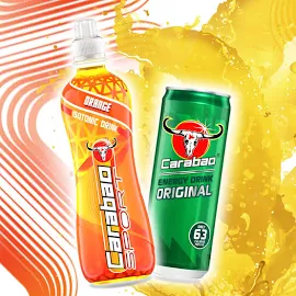 Carabao Sport & Energy Drink Combo Pack - 24 Drinks | Free UK Delivery Orange / Original