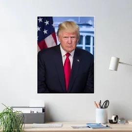 Donald Trump Presidential Portrait donald trump Poster