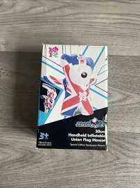 Wenlock 30cm Hand Held Inflatable Union Flag Mascot Special Edition