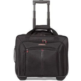 Aerolite Executive Wheel Laptop Bag Business Office Travel Cabin Case Black